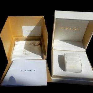 Versace Watch Display Box, Authenticity Card, Dust Bag, Protective Box -No Watch